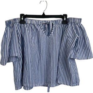 Highline Collective off shoulder striped blouse
